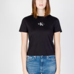 T-shirt Calvin Klein Jeans MONOLOGO BABY Nero - Foto 5