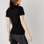 T-shirt Calvin Klein Jeans MONOLOGO SLIM V-NECK Nero - Foto 3