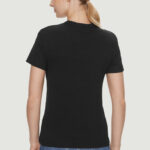 T-shirt Calvin Klein Jeans WOVEN LABEL RIB Nero - Foto 3