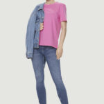 T-shirt Calvin Klein Jeans EMBRO BADGE Rosa - Foto 5