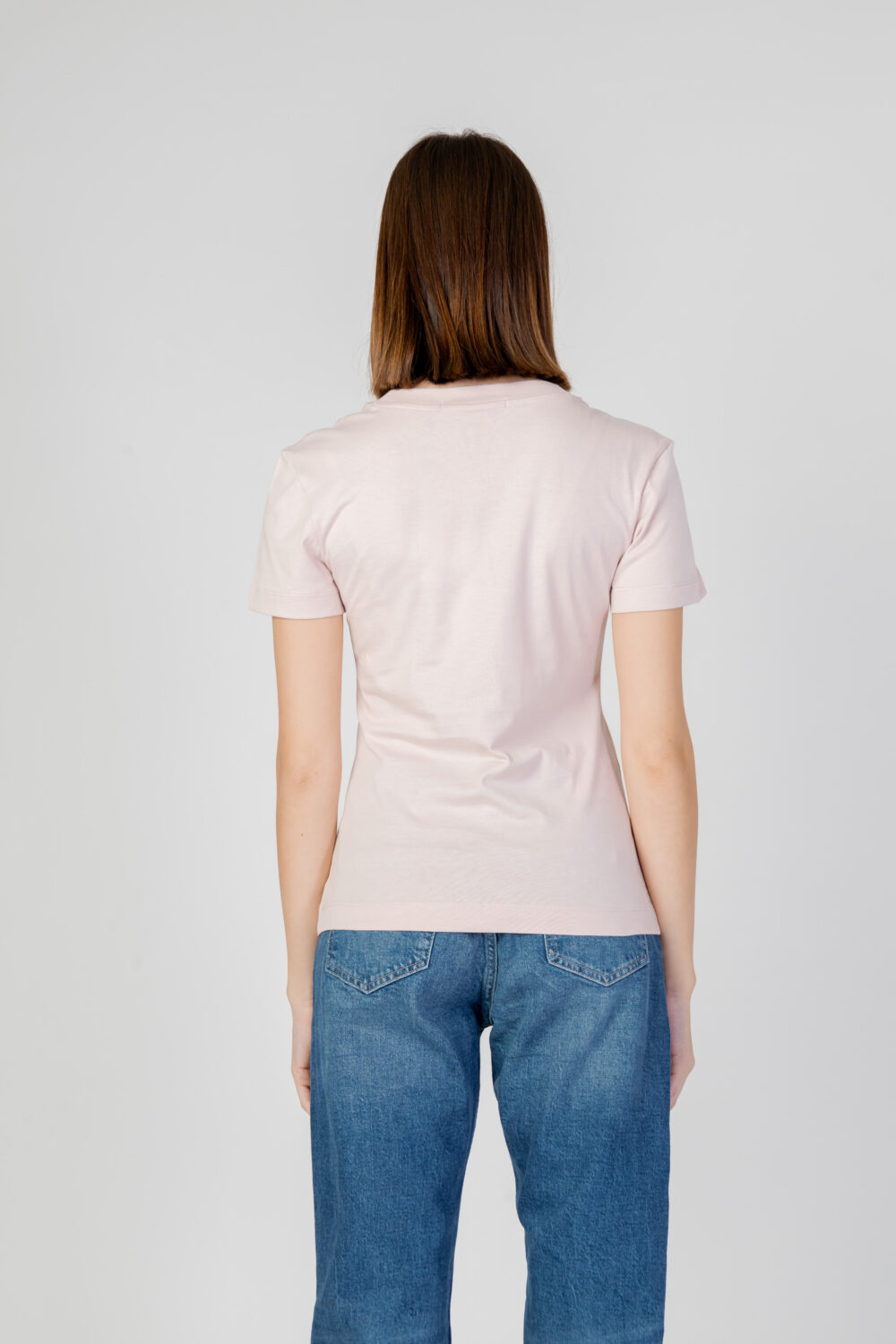 T-shirt Calvin Klein Jeans MONOLOGO Rosa - Foto 3
