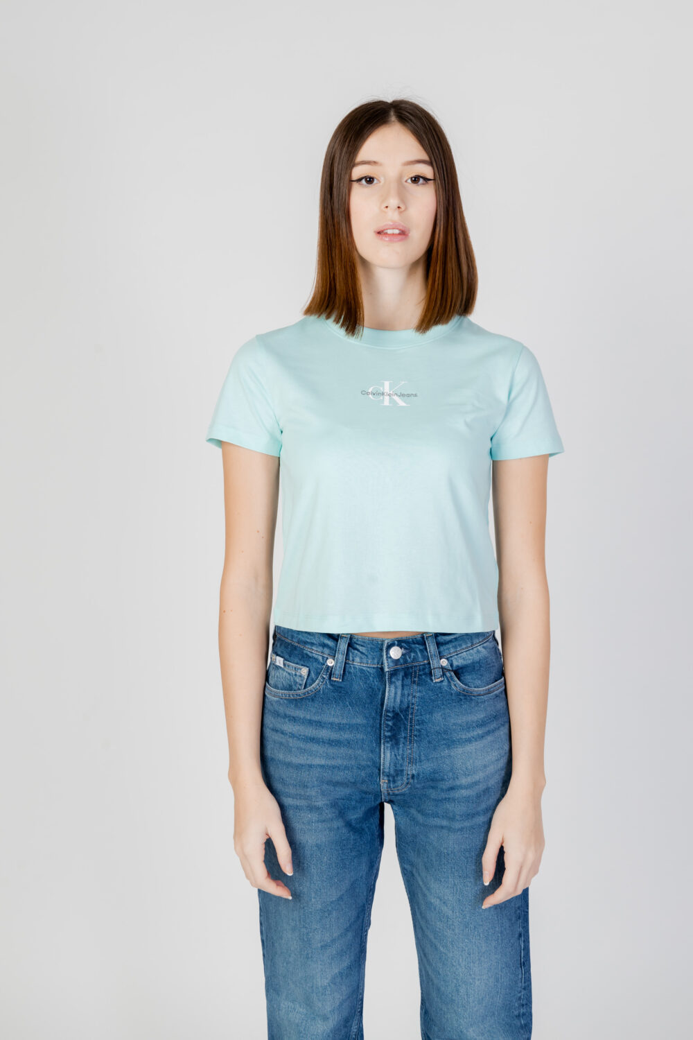 T-shirt Calvin Klein Jeans MONOLOGO BABY Tiffany - Foto 1