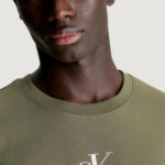 T-shirt Calvin Klein Jeans MONOLOGO REGULAR Verde Oliva - Foto 2