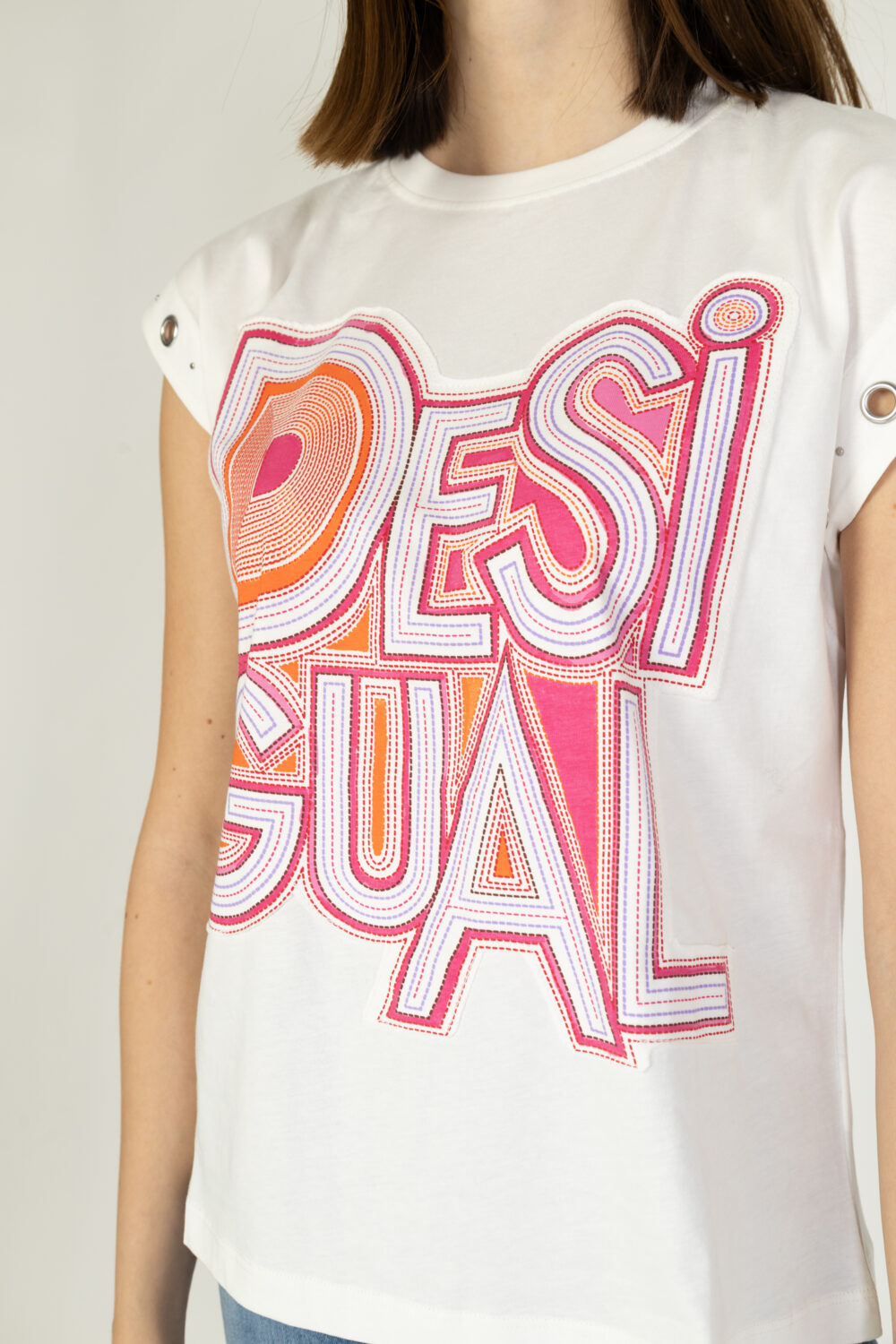 T-shirt Desigual BERLIN Bianco - Foto 2