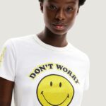 T-shirt Desigual MORE SMILEY Bianco - Foto 2