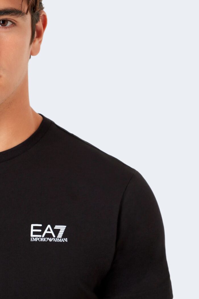 T-shirt Ea7  Black Silver