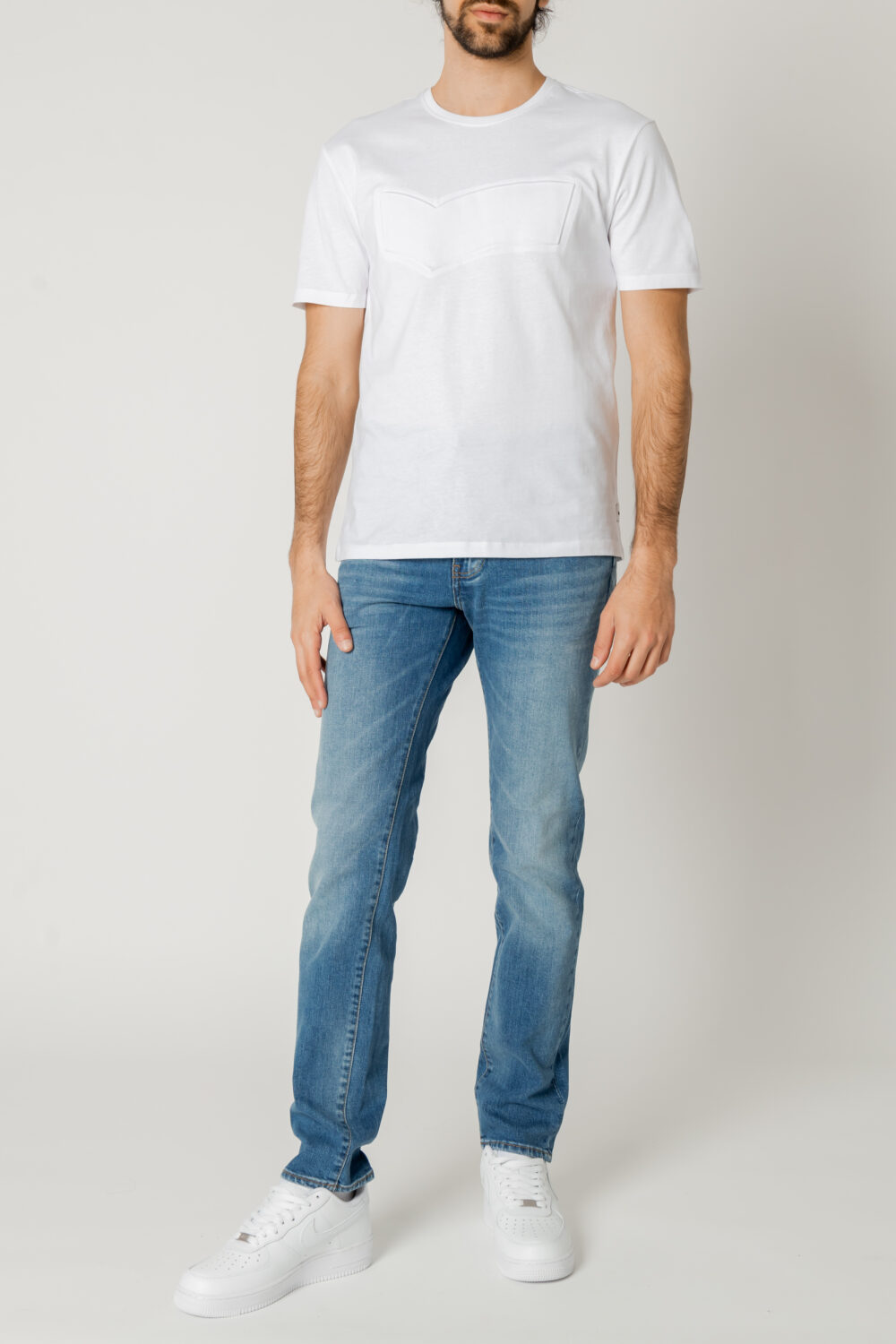 T-shirt GAS LUC LOGO BRANDING Bianco - Foto 5