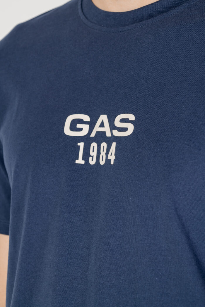 T-shirt Gas DHARIS 1984 Blu