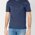 T-shirt GAS LUC LOGO BRANDING Blu - Foto 1