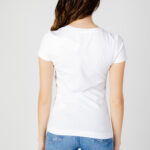 T-shirt Guess SS RN SPRING TRIANGLE Bianco - Foto 3
