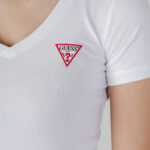 T-shirt Guess VN MINI TRIANGLE Bianco - Foto 2
