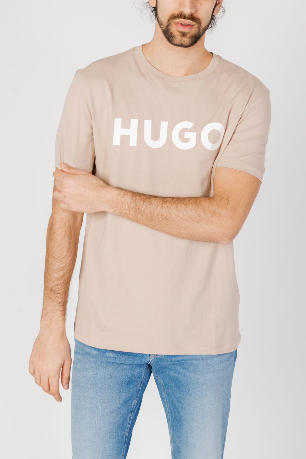 T-shirt Hugo Dulivio 10229761 01 Beige - Foto 1