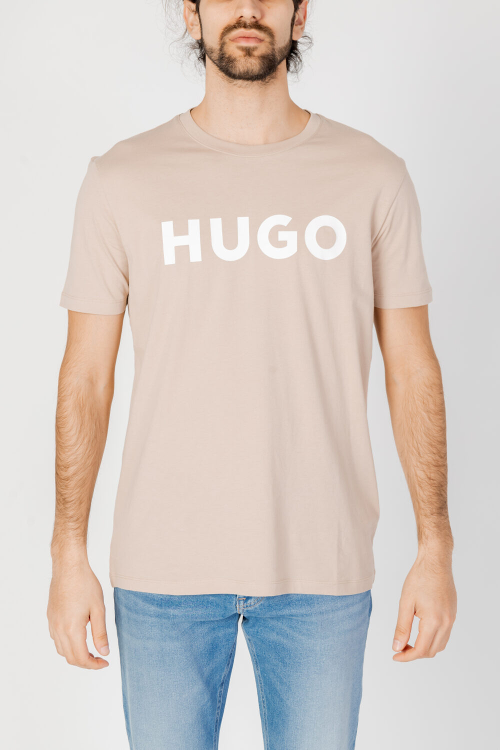 T-shirt Hugo Dulivio 10229761 01 Beige - Foto 5