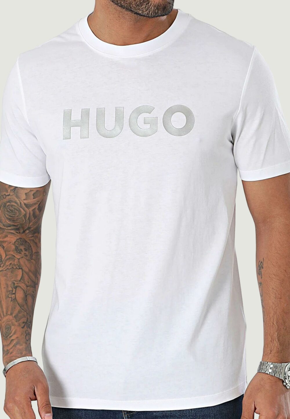 T-shirt Hugo Dulivio_U241 10229761 01 Bianco - Foto 3