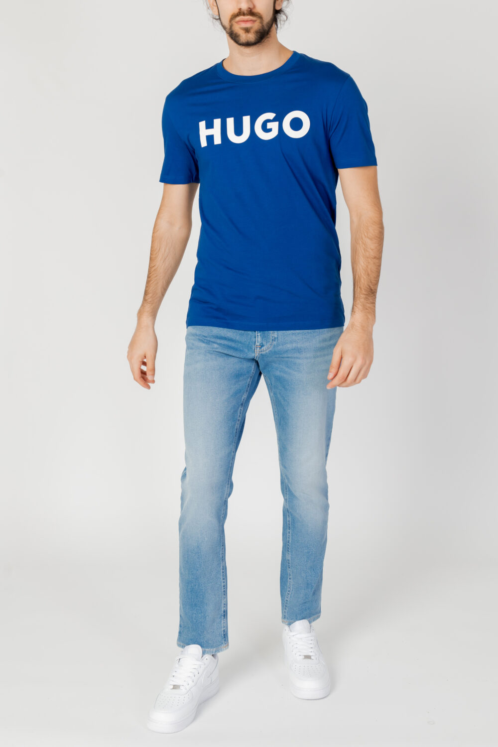 T-shirt Hugo Dulivio 10229761 01 Blu - Foto 4
