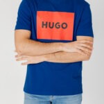 T-shirt Hugo JERSEY DULIVE222 Blu - Foto 1