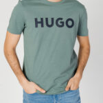 T-shirt Hugo Dulivio 10229761 01 Verde Scuro - Foto 1