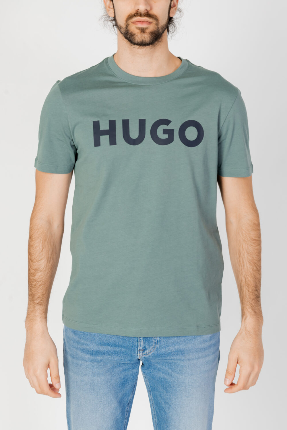 T-shirt Hugo Dulivio 10229761 01 Verde Scuro - Foto 5