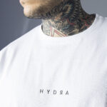 T-shirt Hydra Clothing LOGO PICCOLO CENTRALE Bianco - Foto 2