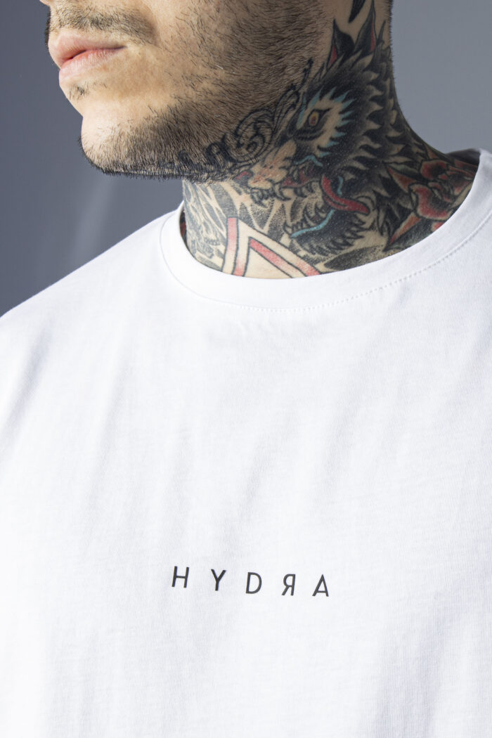 T-shirt Hydra Clothing LOGO PICCOLO CENTRALE Bianco