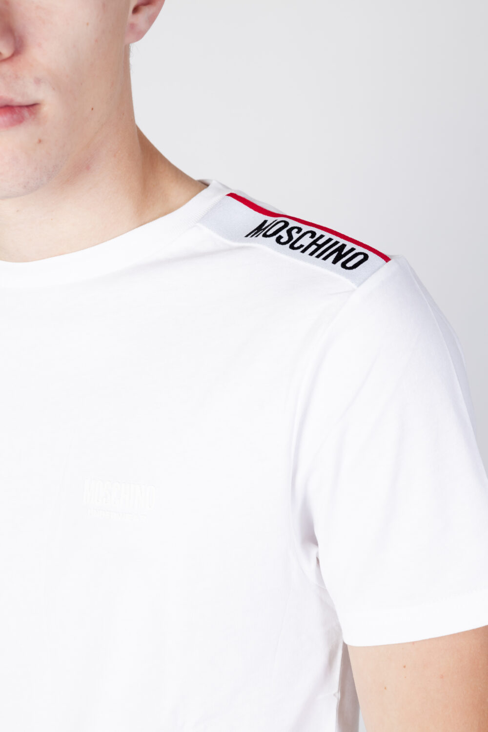 T-shirt Moschino Underwear  Bianco - Foto 4