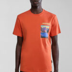 T-shirt Napapijri S-CANADA Arancione - Foto 1