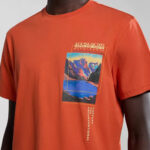 T-shirt Napapijri S-CANADA Arancione - Foto 2