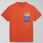 T-shirt Napapijri S-CANADA Arancione - Foto 5