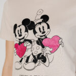 T-shirt Only Onlmickey Life Reg S/S Valentine Jrs Beige chiaro - Foto 2