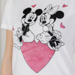 T-shirt Only Onlmickey Life Reg S/S Valentine Jrs Bianco - Foto 2
