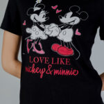 T-shirt Only Onlmickey Life Reg S/S Valentine Jrs Nero - Foto 2