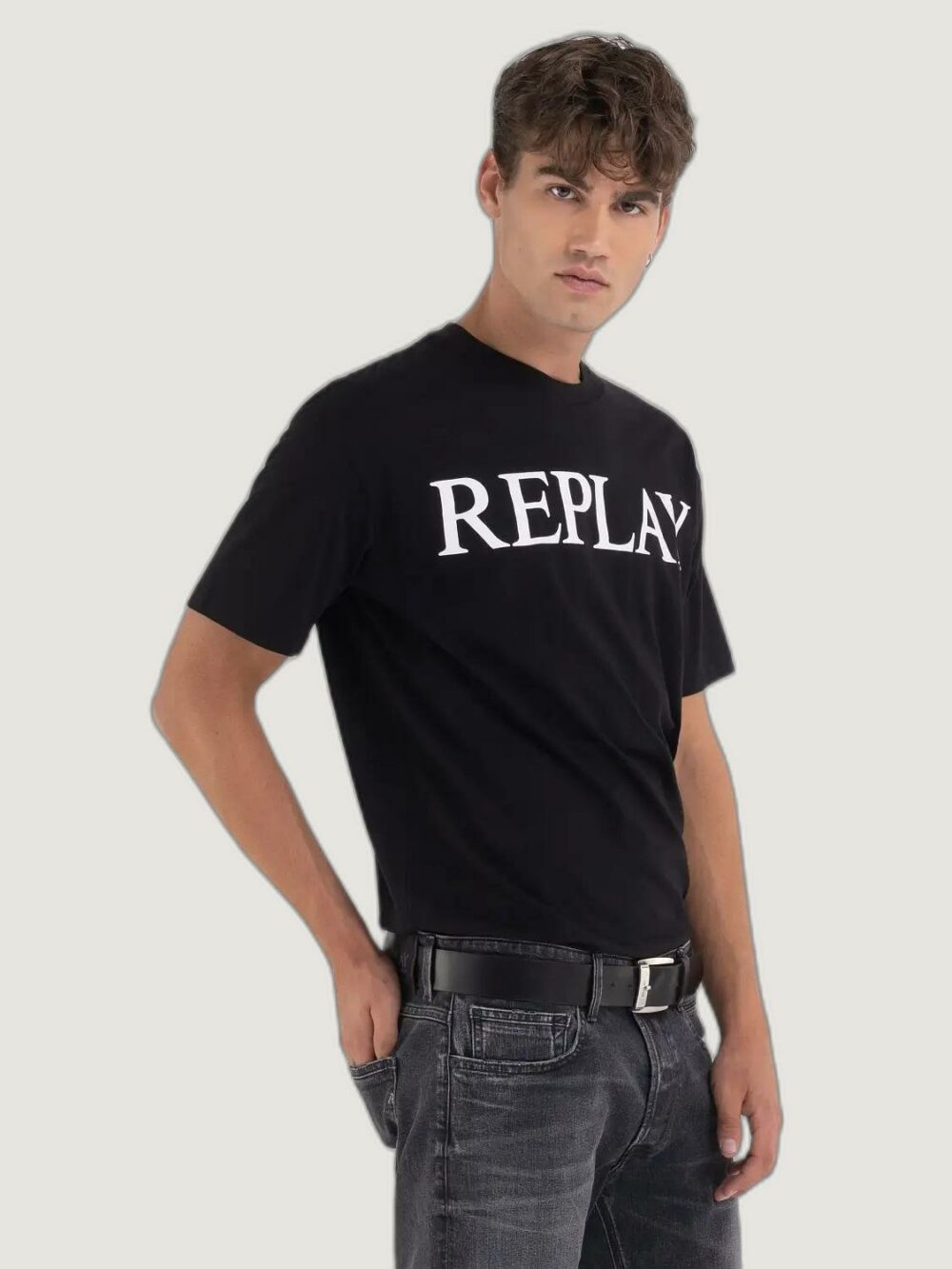 T-shirt Replay  Nero - Foto 1