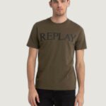 T-shirt Replay  Verde Oliva - Foto 1