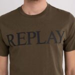 T-shirt Replay  Verde Oliva - Foto 2