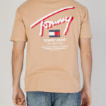 T-shirt Tommy Hilfiger Jeans REG 3D STREET Beige - Foto 3