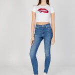 T-shirt Tommy Hilfiger Jeans SLIM CRP WASHED Bianco - Foto 3