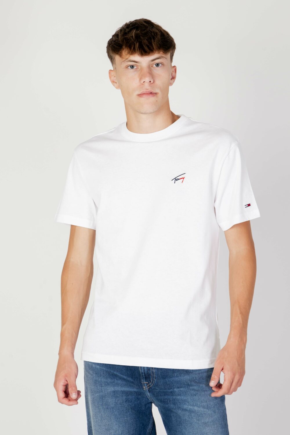 T-shirt Tommy Hilfiger Jeans TJM CLSC SIGNATURE T Bianco - Foto 1