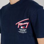 T-shirt Tommy Hilfiger Jeans REG 3D STREET Blu - Foto 2