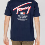 T-shirt Tommy Hilfiger Jeans REG 3D STREET Blu - Foto 3