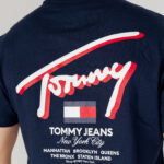 T-shirt Tommy Hilfiger Jeans REG 3D STREET Blu - Foto 4