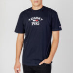 T-shirt Tommy Hilfiger Jeans TJM CLSC 1985 RWB CU Blu - Foto 1