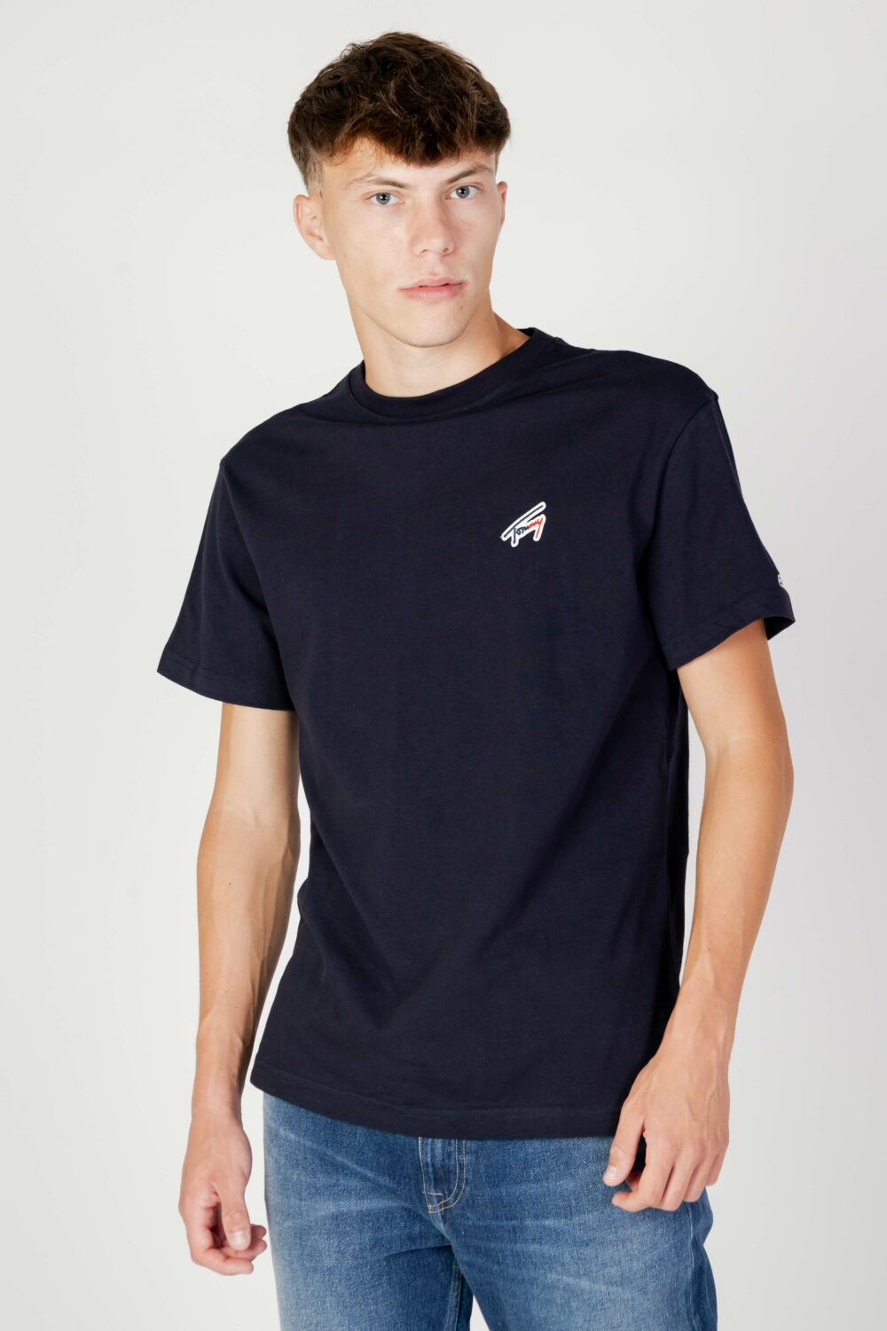 T-shirt Tommy Hilfiger Jeans TJM CLSC SIGNATURE T Blu - Foto 1