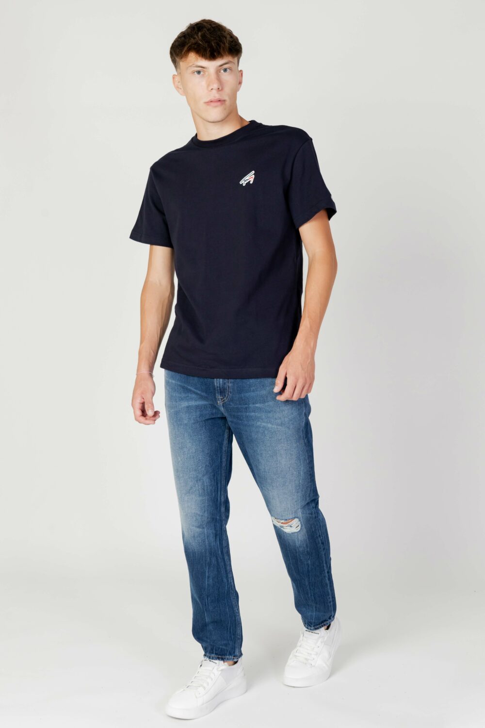 T-shirt Tommy Hilfiger Jeans TJM CLSC SIGNATURE T Blu - Foto 2
