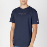 T-shirt Tommy Hilfiger Jeans TJM CLSC SMALL TEXT Blu - Foto 1