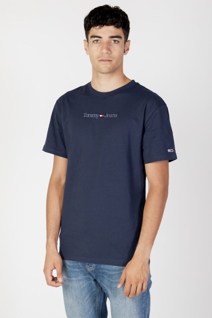 T-shirt Tommy Hilfiger TJM CLSC SMALL TEXT Blu