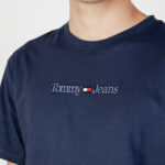 T-shirt Tommy Hilfiger Jeans TJM CLSC SMALL TEXT Blu - Foto 2