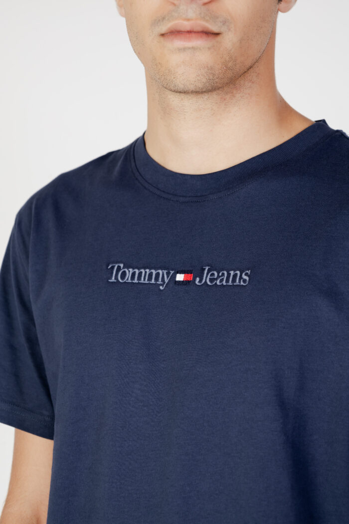 T-shirt Tommy Hilfiger TJM CLSC SMALL TEXT Blu