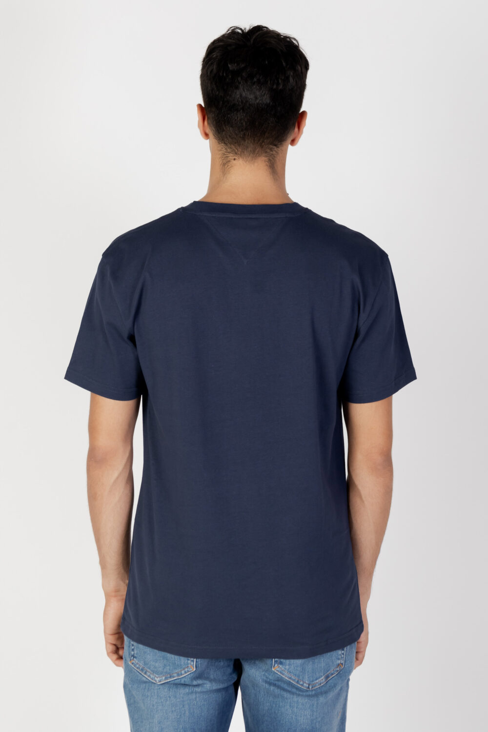 T-shirt Tommy Hilfiger Jeans TJM CLSC SMALL TEXT Blu - Foto 3