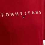 T-shirt Tommy Hilfiger Jeans REG LINEAR LOGO Bordeaux - Foto 2