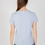 T-shirt Tommy Hilfiger Jeans SLIM BADGE RIB Celeste - Foto 3